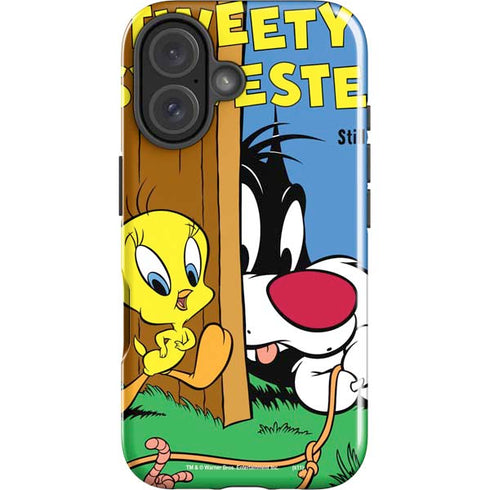 Looney Tunes Tweety Bird Sylvester Ten Cents iPhone 16 Impact Case