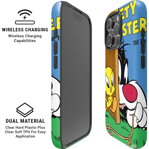 Looney Tunes Tweety Bird Sylvester Ten Cents iPhone 16 Pro Max Magsafe Impact Case