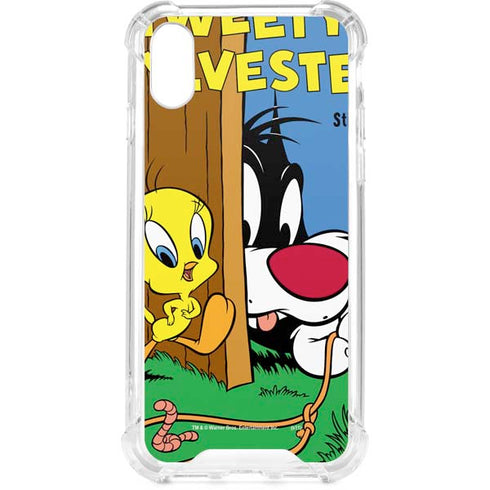 Looney Tunes Tweety Bird Sylvester Ten Cents iPhone XS Clear Case