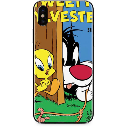 Looney Tunes Tweety Bird Sylvester Ten Cents iPhone XS Max Skin