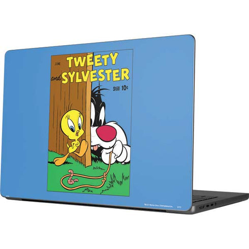 Looney Tunes Tweety Bird Sylvester Ten Cents Apple MacBook Pro 14-inch Skin