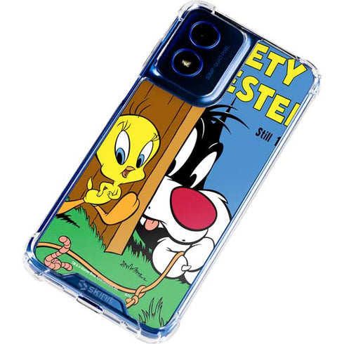 Looney Tunes Tweety Bird Sylvester Ten Cents Moto G 5G (2024) Clear Case