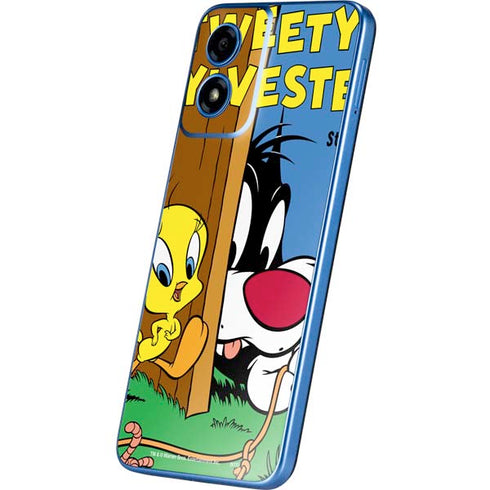 Looney Tunes Tweety Bird Sylvester Ten Cents Moto G Play 4G (2024) Skin