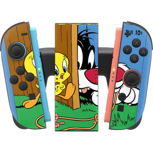 Looney Tunes Tweety Bird Sylvester Ten Cents Nintendo Switch 2 (2025) Joy-Con Controller Skin