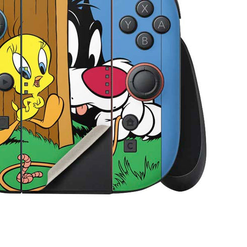 Looney Tunes Tweety Bird Sylvester Ten Cents Nintendo Switch 2 (2025) Joy-Con Controller Skin
