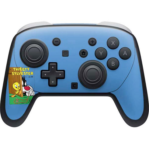 Looney Tunes Tweety Bird Sylvester Ten Cents Nintendo Switch 2 (2025) Pro Controller Skin