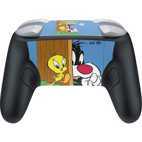 Looney Tunes Tweety Bird Sylvester Ten Cents Nintendo Switch 2 (2025) Pro Controller Skin