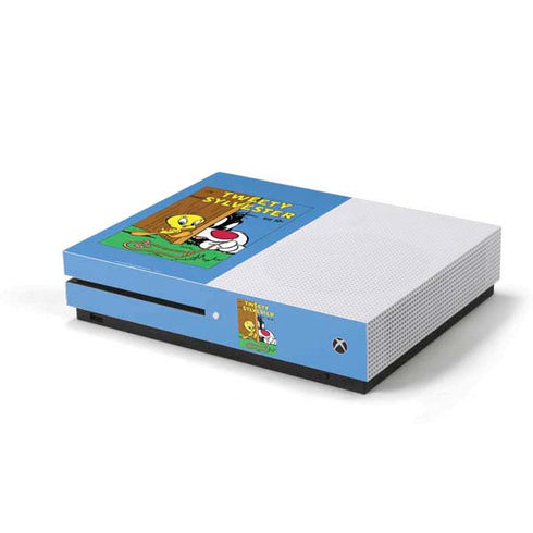 Looney Tunes Tweety Bird Sylvester Ten Cents Xbox One S Console Skin