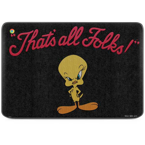 Looney Tunes Tweety Bird Thats All Folks HP Chromebook Skin