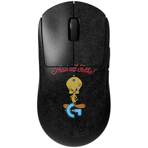 Looney Tunes Tweety Bird Thats All Folks G Pro Wireless Gaming Mouse Skin