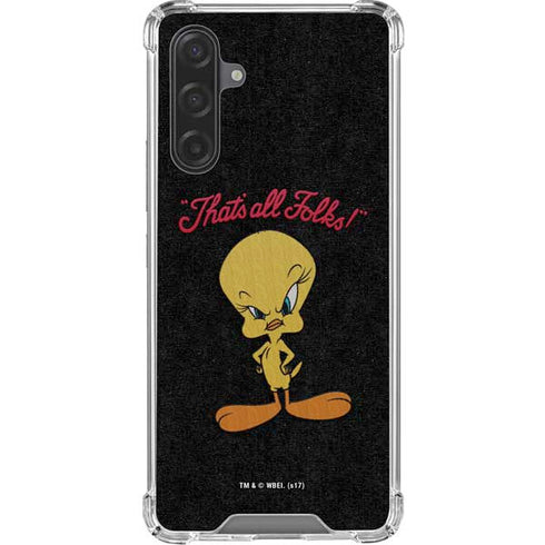 Looney Tunes Tweety Bird Thats All Folks Galaxy A17 Clear Case