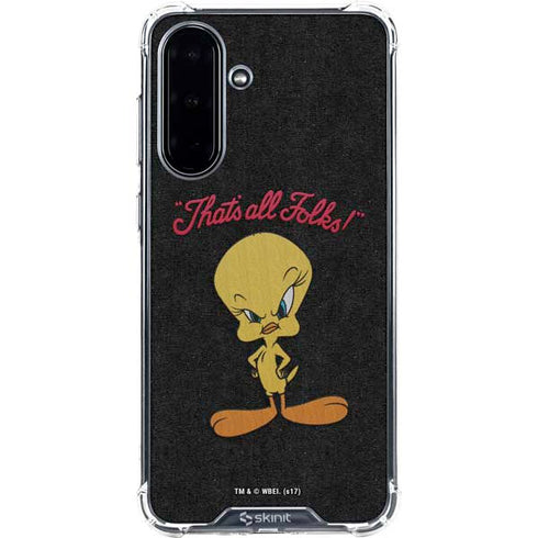 Looney Tunes Tweety Bird Thats All Folks Galaxy A36 5G Clear Case