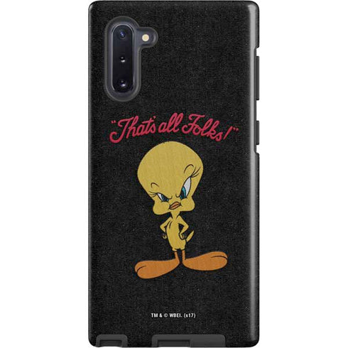 Looney Tunes Tweety Bird Thats All Folks Galaxy Cases
