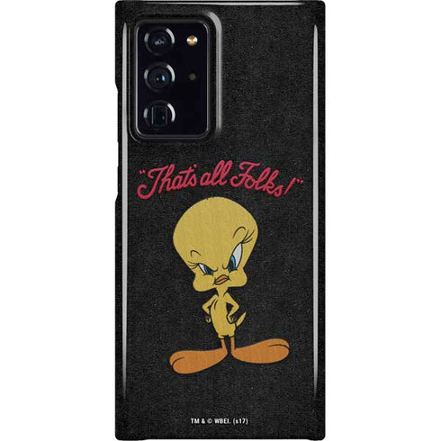 Looney Tunes Tweety Bird Thats All Folks Galaxy Cases