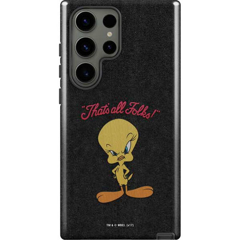 Looney Tunes Tweety Bird Thats All Folks Galaxy S23 Ultra Pro Case