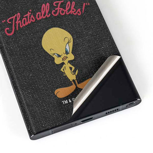 Looney Tunes Tweety Bird Thats All Folks Galaxy Skins