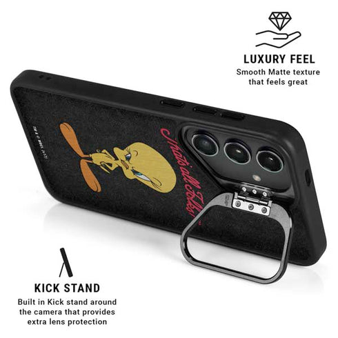 Looney Tunes Tweety Bird Thats All Folks Galaxy S24 FE Kickstand Case