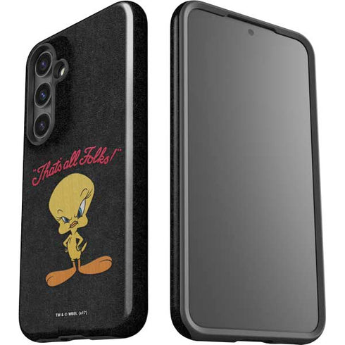 Looney Tunes Tweety Bird Thats All Folks Galaxy S25 Plus Impact Case