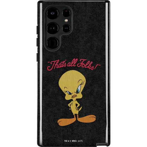 Looney Tunes Tweety Bird Thats All Folks Galaxy Cases