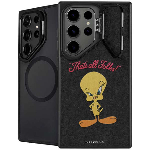 Looney Tunes Tweety Bird Thats All Folks Galaxy S24 Ultra Kickstand Case