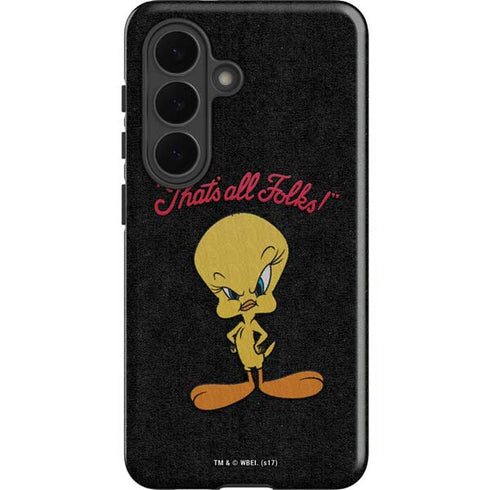 Looney Tunes Tweety Bird Thats All Folks Galaxy S26 Plus Impact Case
