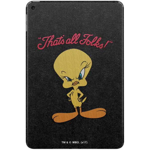 Looney Tunes Tweety Bird Thats All Folks iPad Skins