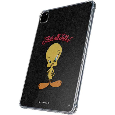 Looney Tunes Tweety Bird Thats All Folks iPad Pro 11in (2024) Clear Case