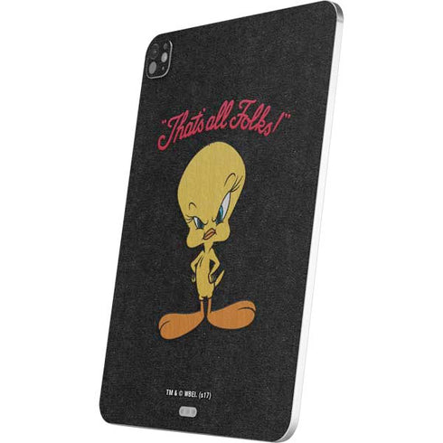 Looney Tunes Tweety Bird Thats All Folks iPad Pro 13in M4 (2024) Skin