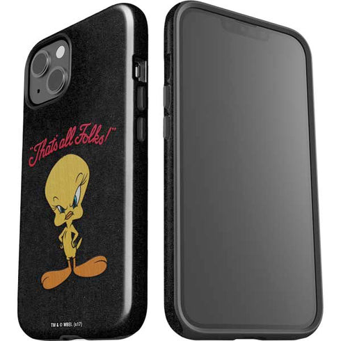 Looney Tunes Tweety Bird Thats All Folks iPhone 15 Impact Case