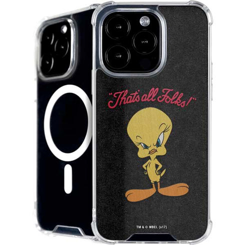 Looney Tunes Tweety Bird Thats All Folks iPhone 16 Pro MagSafe Case