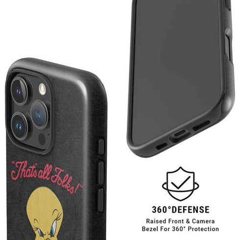 Looney Tunes Tweety Bird Thats All Folks iPhone 16 Pro Magsafe Impact Case