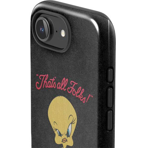 Looney Tunes Tweety Bird Thats All Folks iPhone 16e Impact Case