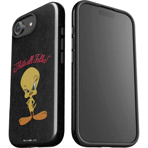 Looney Tunes Tweety Bird Thats All Folks iPhone 16e Impact Case