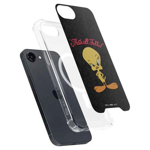 Looney Tunes Tweety Bird Thats All Folks iPhone 16e MagSafe Case