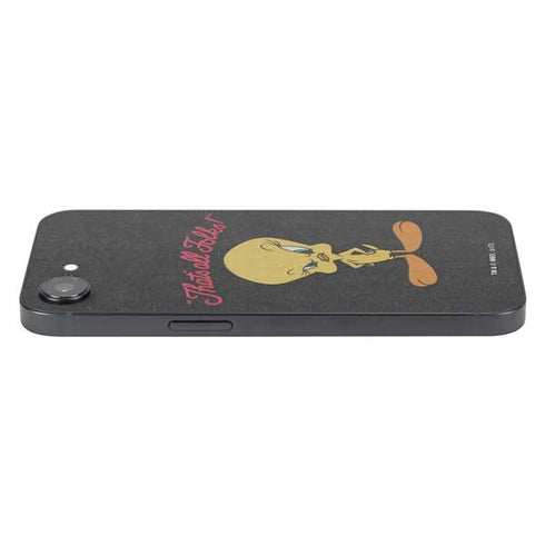 Looney Tunes Tweety Bird Thats All Folks iPhone 16e Skin