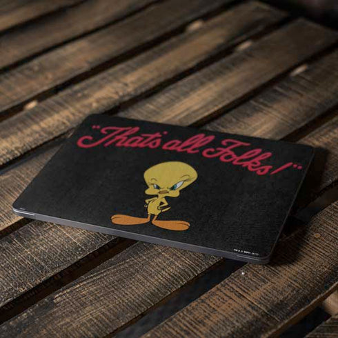 Looney Tunes Tweety Bird Thats All Folks Apple MacBook Air Skin