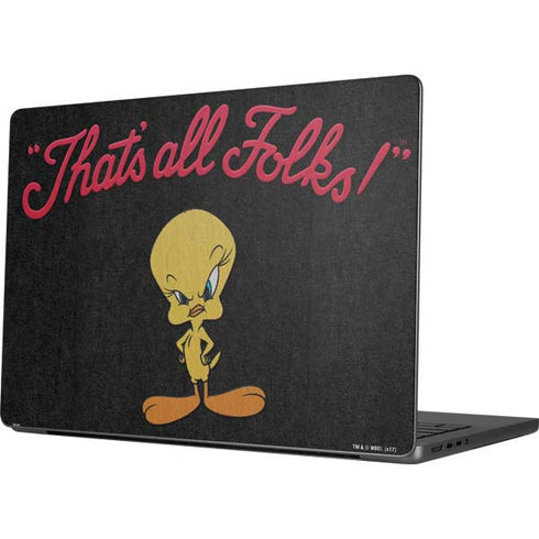 Looney Tunes Tweety Bird Thats All Folks Apple MacBook Pro 14-inch Skin