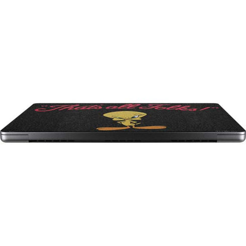 Looney Tunes Tweety Bird Thats All Folks Apple MacBook Pro 14-inch Skin