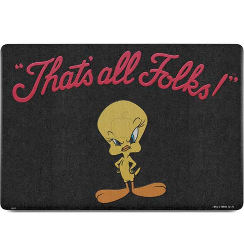 Looney Tunes Tweety Bird Thats All Folks MacBook Skins