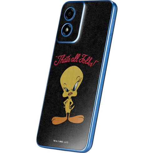 Looney Tunes Tweety Bird Thats All Folks Moto G Play 4G (2024) Skin
