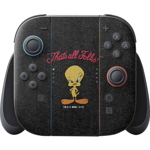 Looney Tunes Tweety Bird Thats All Folks Nintendo Skins