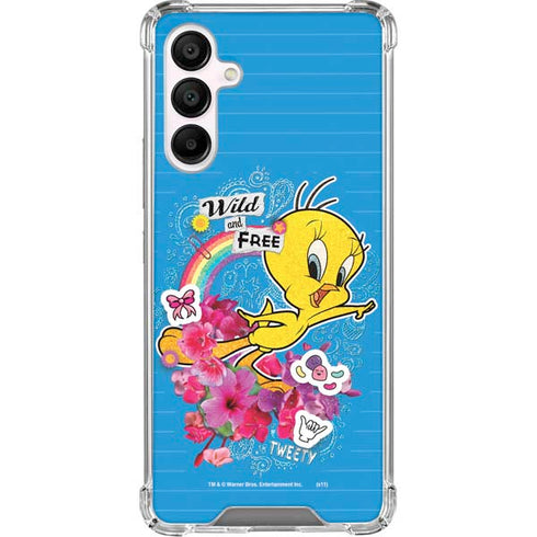 Looney Tunes Tweety Bird Wild and Free Galaxy A16 5G Clear Case