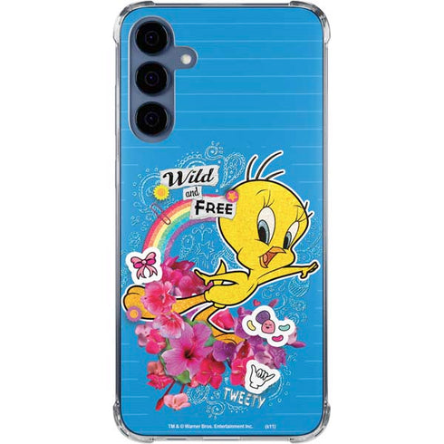 Looney Tunes Tweety Bird Wild and Free Galaxy A35 5G Clear Case
