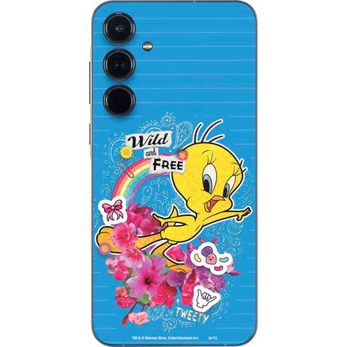 Looney Tunes Tweety Bird Wild and Free Galaxy A55 5G Skin