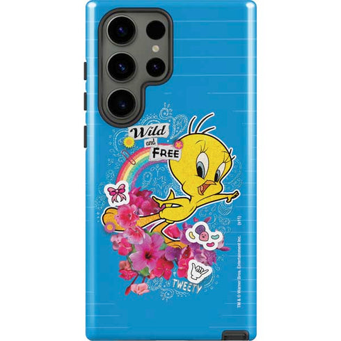 Looney Tunes Tweety Bird Wild and Free Galaxy S23 Ultra Pro Case