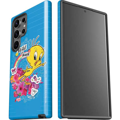 Looney Tunes Tweety Bird Wild and Free Galaxy S23 Ultra Pro Case