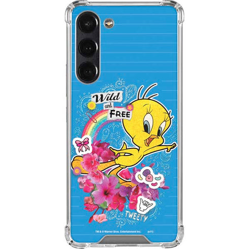 Looney Tunes Tweety Bird Wild and Free Galaxy S24 FE Clear Case