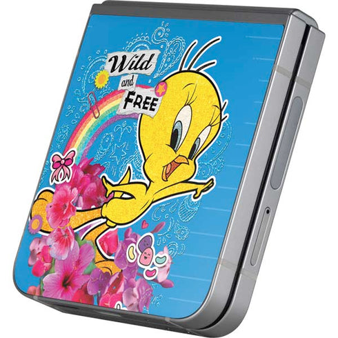 Looney Tunes Tweety Bird Wild and Free Galaxy Z Flip6 Skin