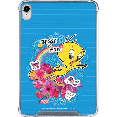 Looney Tunes Tweety Bird Wild and Free iPad 11th Gen (2025) Clear Case