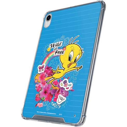Looney Tunes Tweety Bird Wild and Free iPad 11th Gen (2025) Clear Case